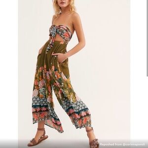 FREE PEOPLE Birds of Paradise Wide-leg Jumpsuit